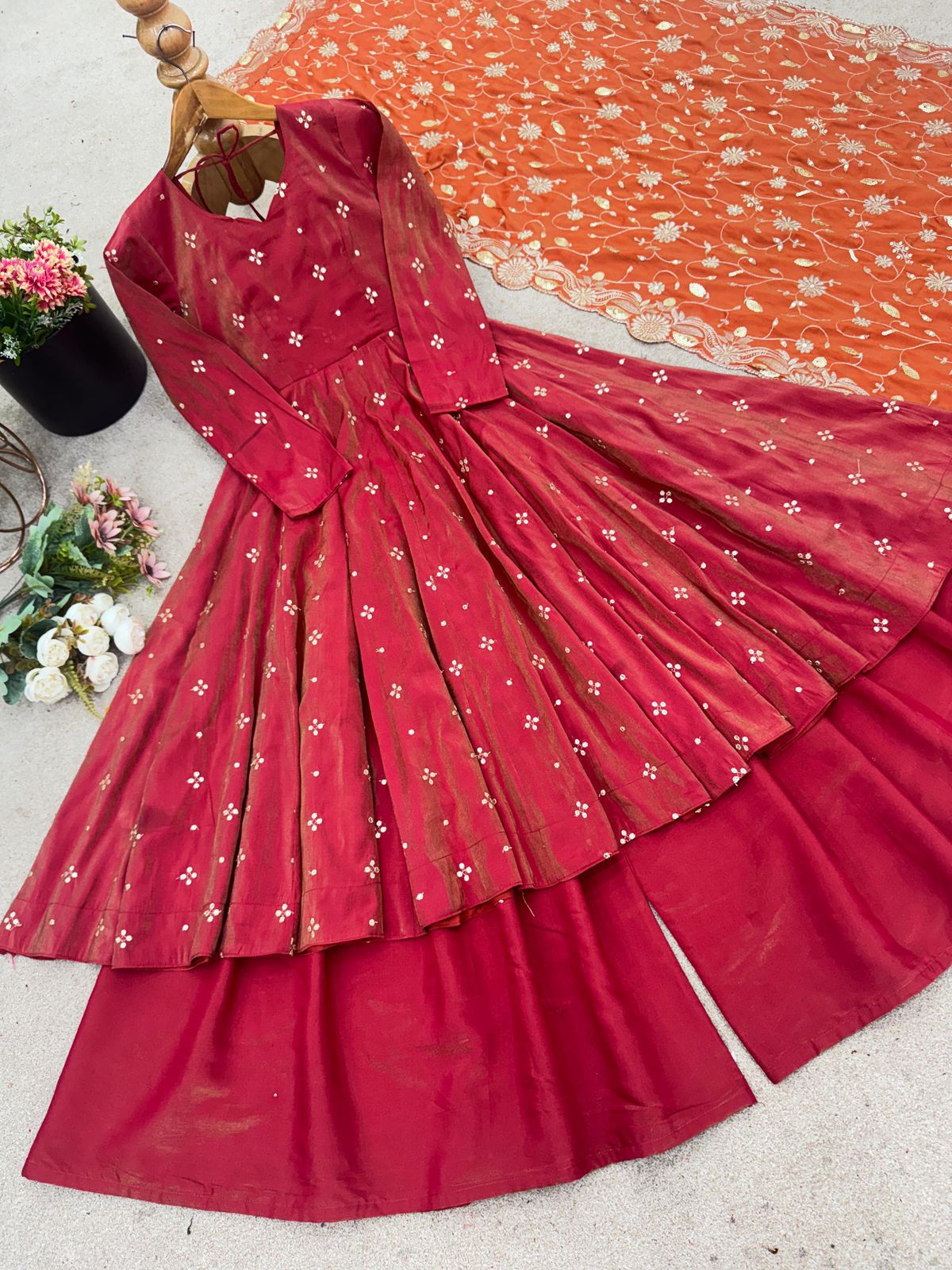 Whispering charm through delicate embroidery 🤍